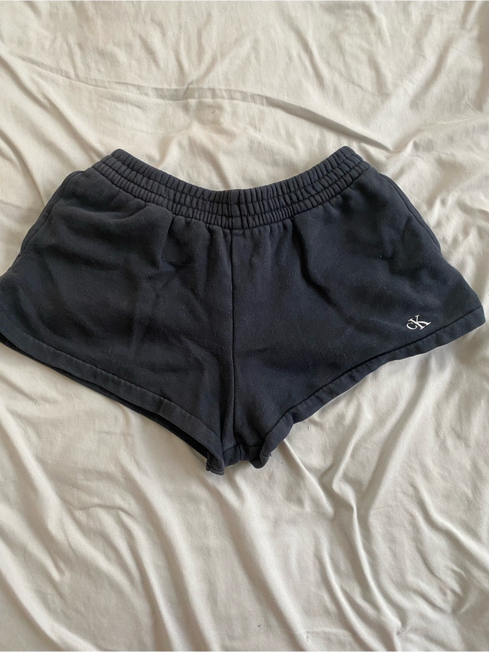 Calvin Klein Black Athletic Lounge Shorts with CK Logo